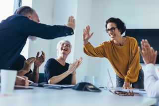 Foto: fröhliches Team